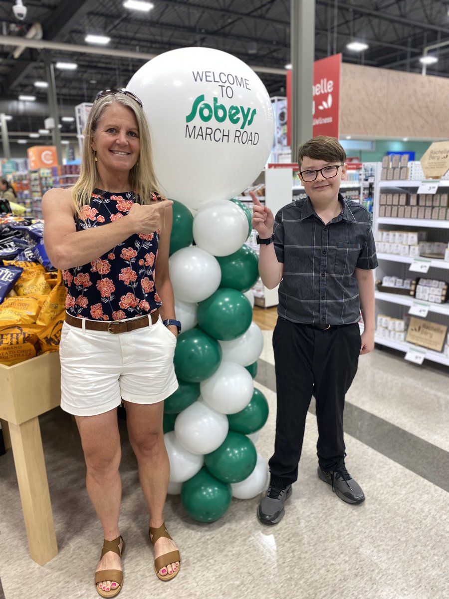 HawthornePS's tweet photo. Our wonderful School Council Chair, Brigitte Mcguey-Tuinder, and her family have opened their Sobey’s in Kanata! 840 March Rd. Go visit this lovely establishment and buy your groceries! Congrats Brigitte and family! We are very proud of you all! https://t.co/fNRQVDPxFX