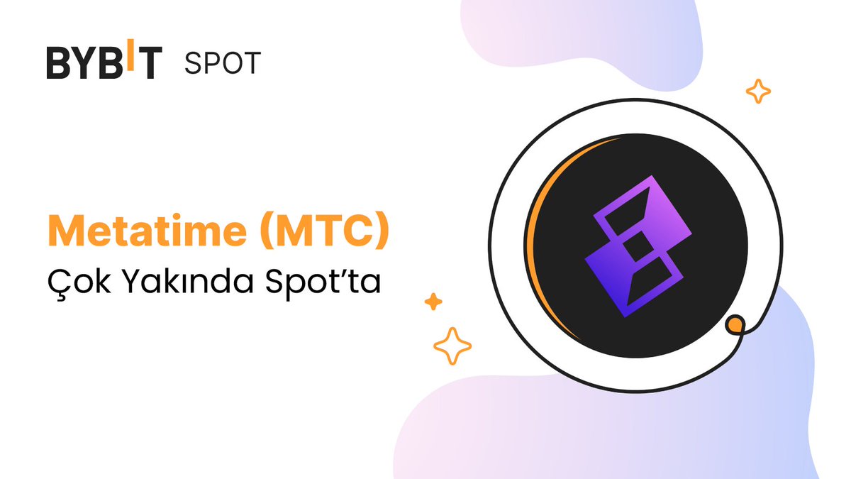 📣 Çok Yakında #Bybit Spot'ta: $MTC !

@metatimecom

📆Listeleme: 26 Haziran 2023, 13:00 TSİ

👉Yatırma işlemleri 26 Haziran 11:00 TSİ'de devrede 
👉Çekim işlemleri 27 Haziran 13:00 TSİ'de devrede

🎁Muhteşem ödüller sizi bekliyor.

Takipte kalın!