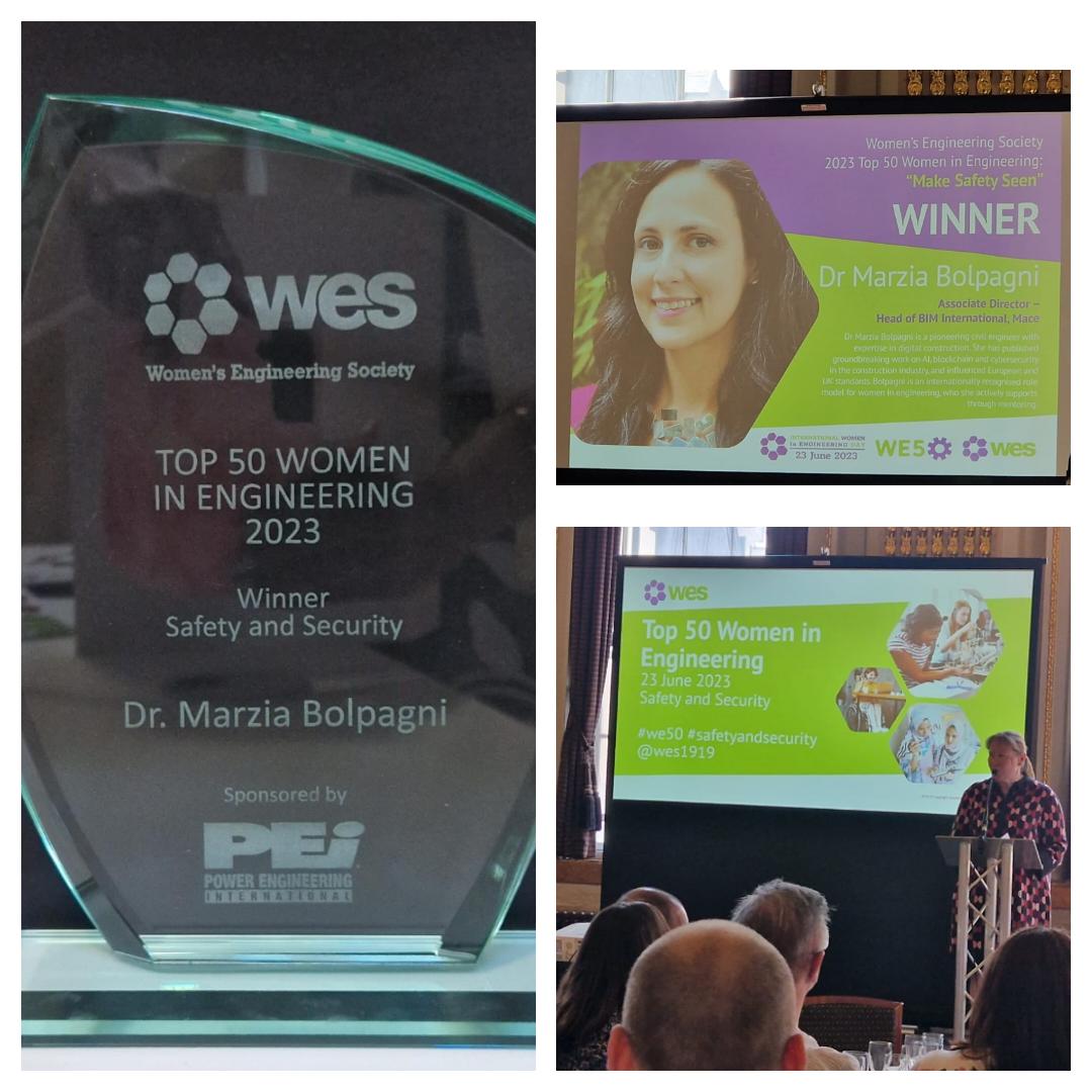 Happy Women in Engineering Day #INWED23 #MakeSafetySeen !
Thanks for #WE50 recognition
We need all to work more on #digital #security #AI #ethics #privacy awareness in #construction 

Thanks who supported me for this recognition! Hope will motivate even more!