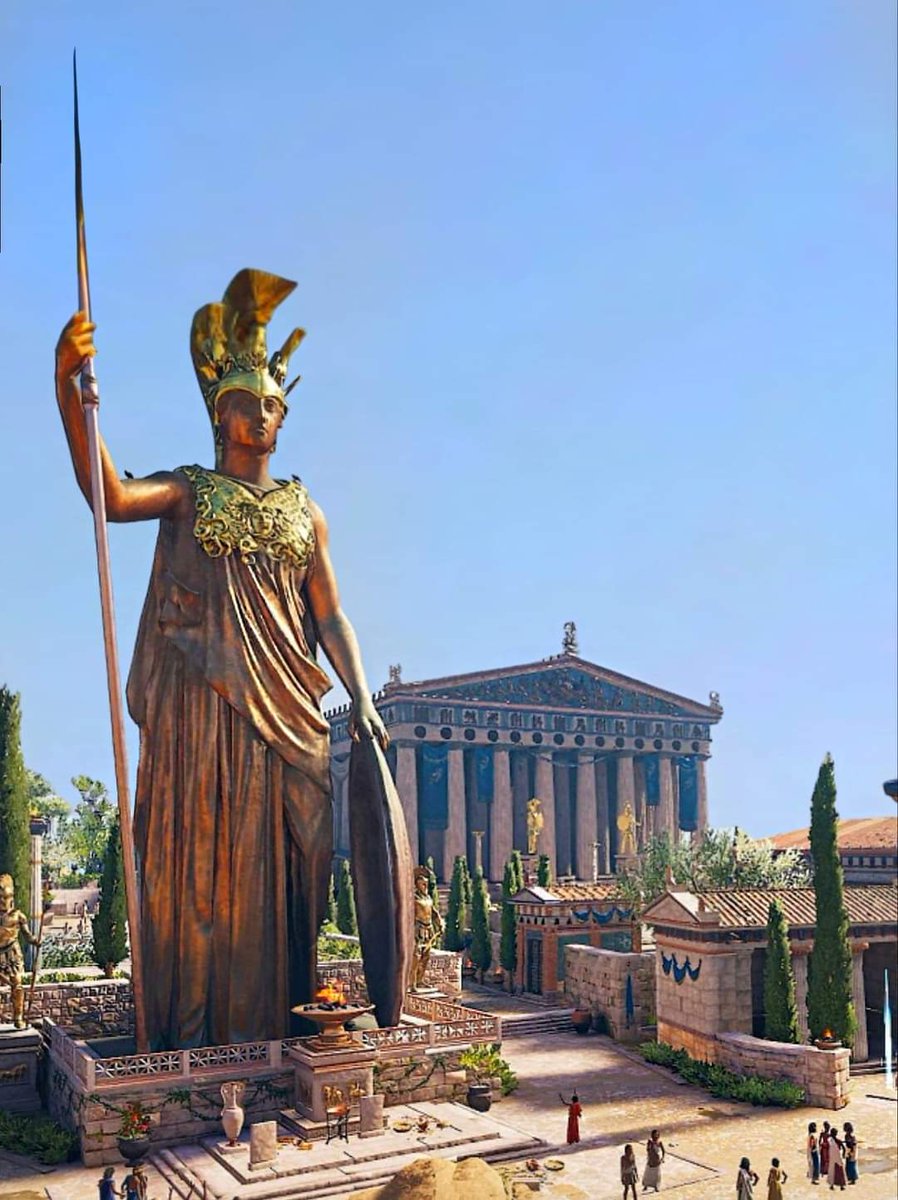 🔸The Parthenon & the colossal bronze statue of Athena Promachos.
#iweb3 #steem #wherein #wormhole3 #hk2023