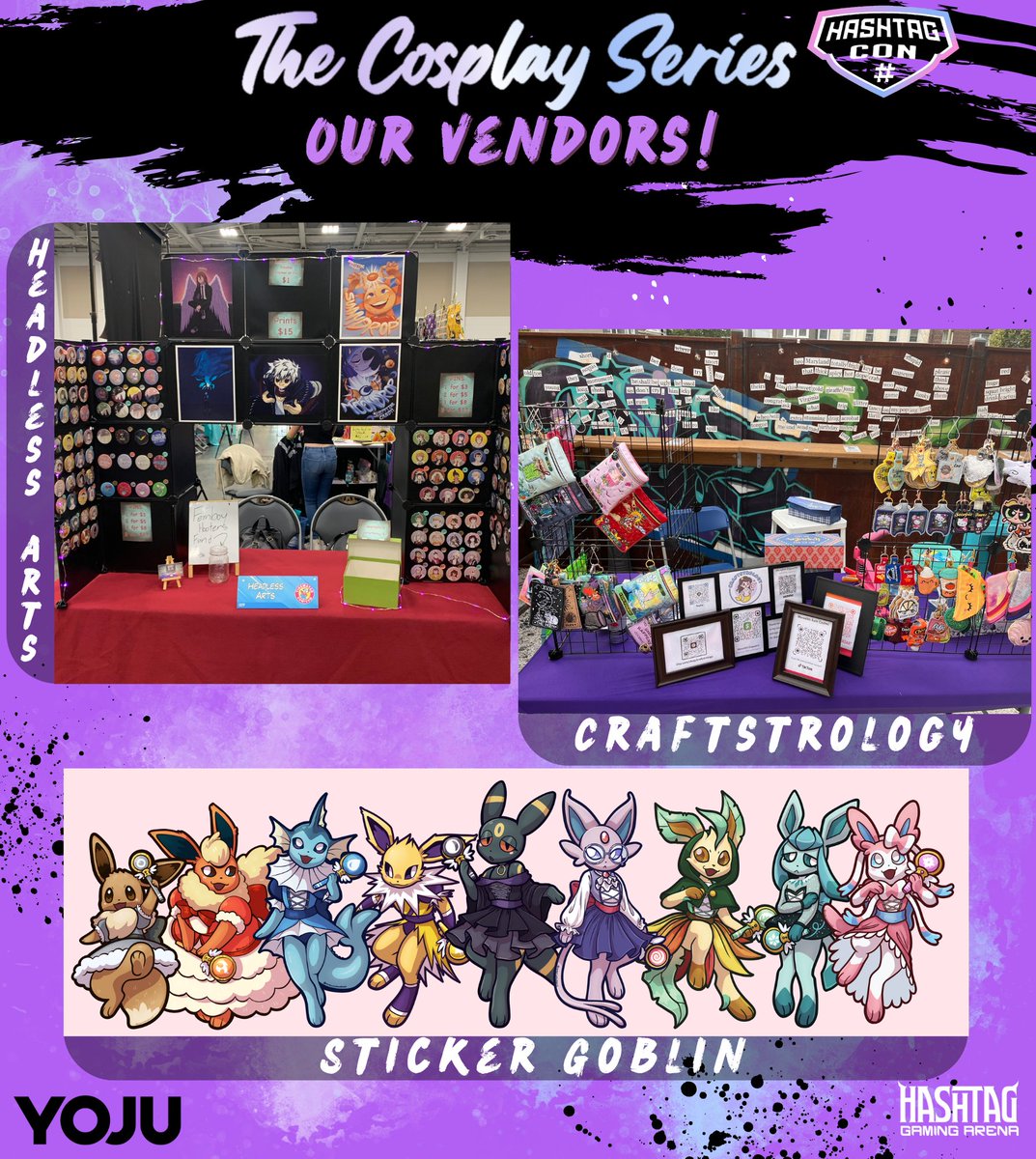 HashtagArena's tweet image. Let's give a big welcome to our first three vendors! Check them out!!!
Sticker Goblin (@MrMarioMadness1): mrmariomadness.weebly.com 
@HeadlessFriend: etsy.com/shop/HeadlessF…
@craftstrology: etsy.com/shop/craftstro…