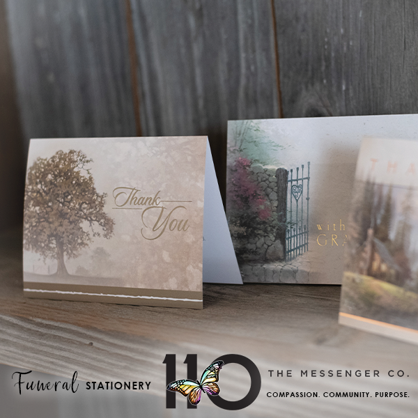 Our Deluxe Acknowledgement Cards provide carefully chosen words, artfully displayed to express deep appreciation and thanks to family, friends and supporters who have reached out during a difficult time. 

See all of Messenger’s Deluxe Acknowledgements: messengerstationery.com/products/-in-d…