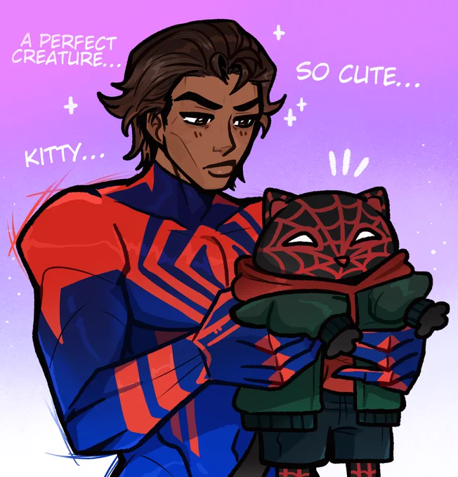 Miguel is a cat dad now