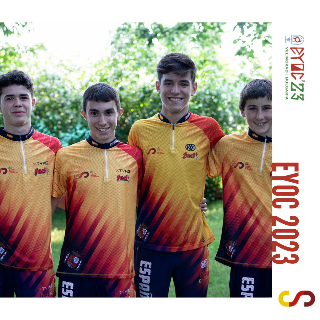 fedo_org's tweet photo. 📣 Ellos son Aratz Beobide, Cesc Amat, Joan Méndez y Joan Montes.

Representan a España en el Campeonato de Europa Juvenil-Cadete de O-Pie que se celebra en Bulgaria.

🙌 Mañana disputarán la prueba larga del #EYOC2023 en la categoría M16.

#FEDO #orienteering #orientacion #EYOC https://t.co/bCU1KED1z5