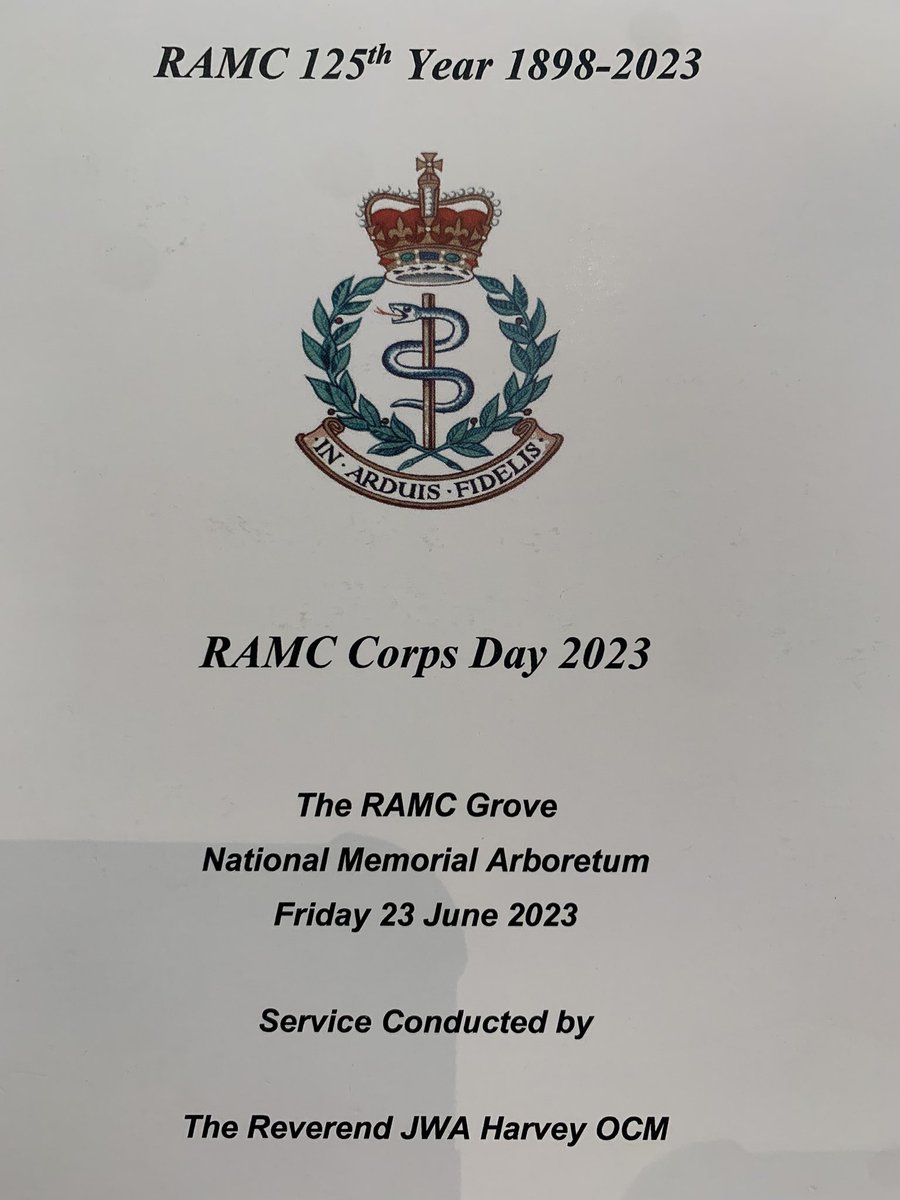 Great day celebrating #RAMC125 @Nat_Mem_Arb with the past, present and future with the wider @ArmyMedServices family. Thank you for all that you do 👏🏼 🇦🇲🇬🇧🌎 To learn about our successes why not pay the @MusMilMed a visit.