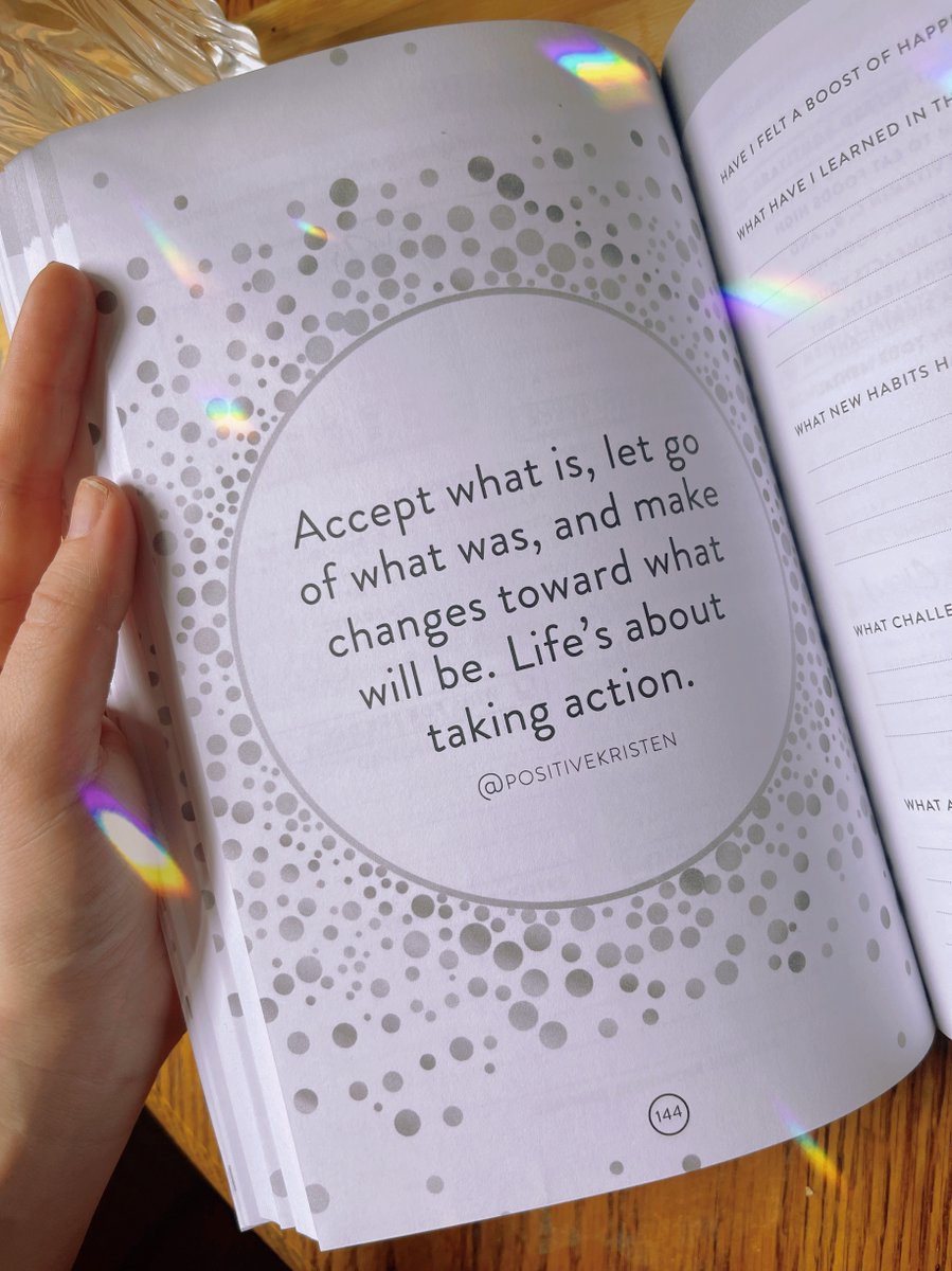 Accept what is, let go of what was, and make changes toward what will be. Life's about taking action. - <a href="/positiveKristen/">Kristen Butler ツ</a>  amazon.com/Minute-Happine…
