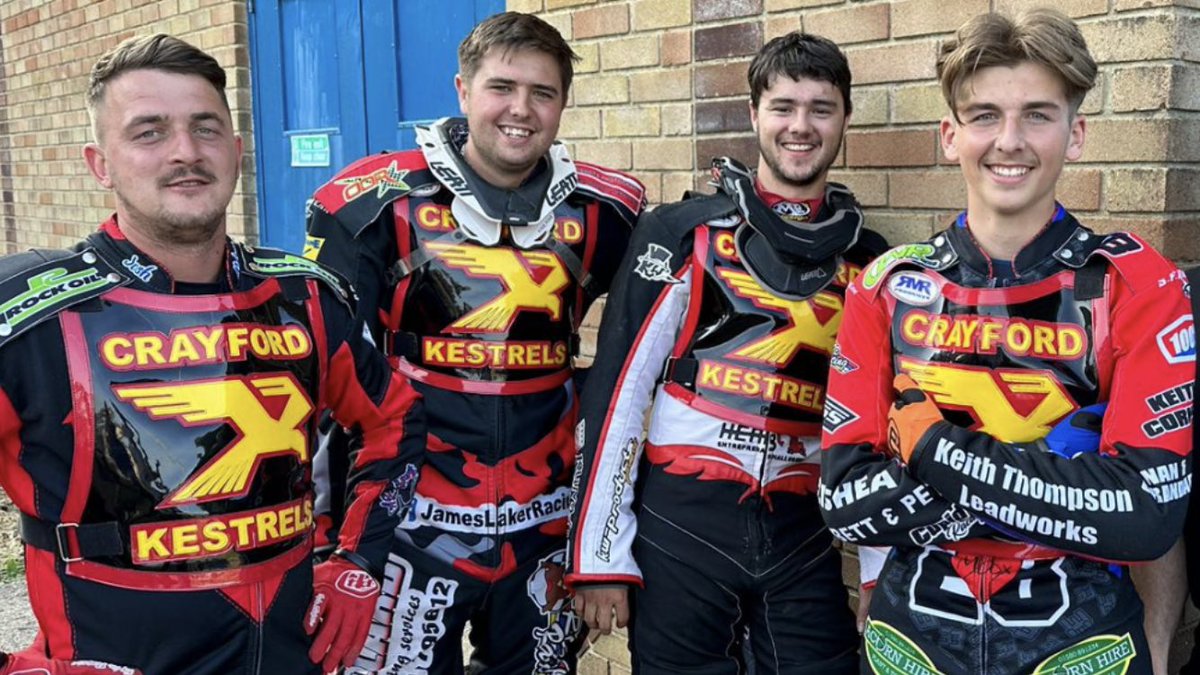Crayford win on the Island!   The Kestrels won a 6-heat contest vs IOW Wizards by 24-12 with 15yo Charlie Wood making his debut on a 500cc and registering an impressive unbeaten 9-point maximum ably supported by Nathan Hargrave 7+1, James Laker 4+2 &amp; Josh Couzins 4+1❤️💛🖤