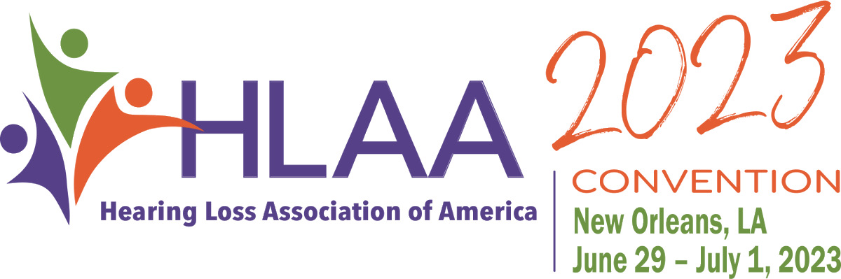 While you're at the #HLAA2023 Convention in New Orleans next week, try the hearing loops provided throughout the events. Turn your hearing aid to T or telecoil mode, and audio will bypass background noise and feedback. Questions or problems? Ask someone for help.