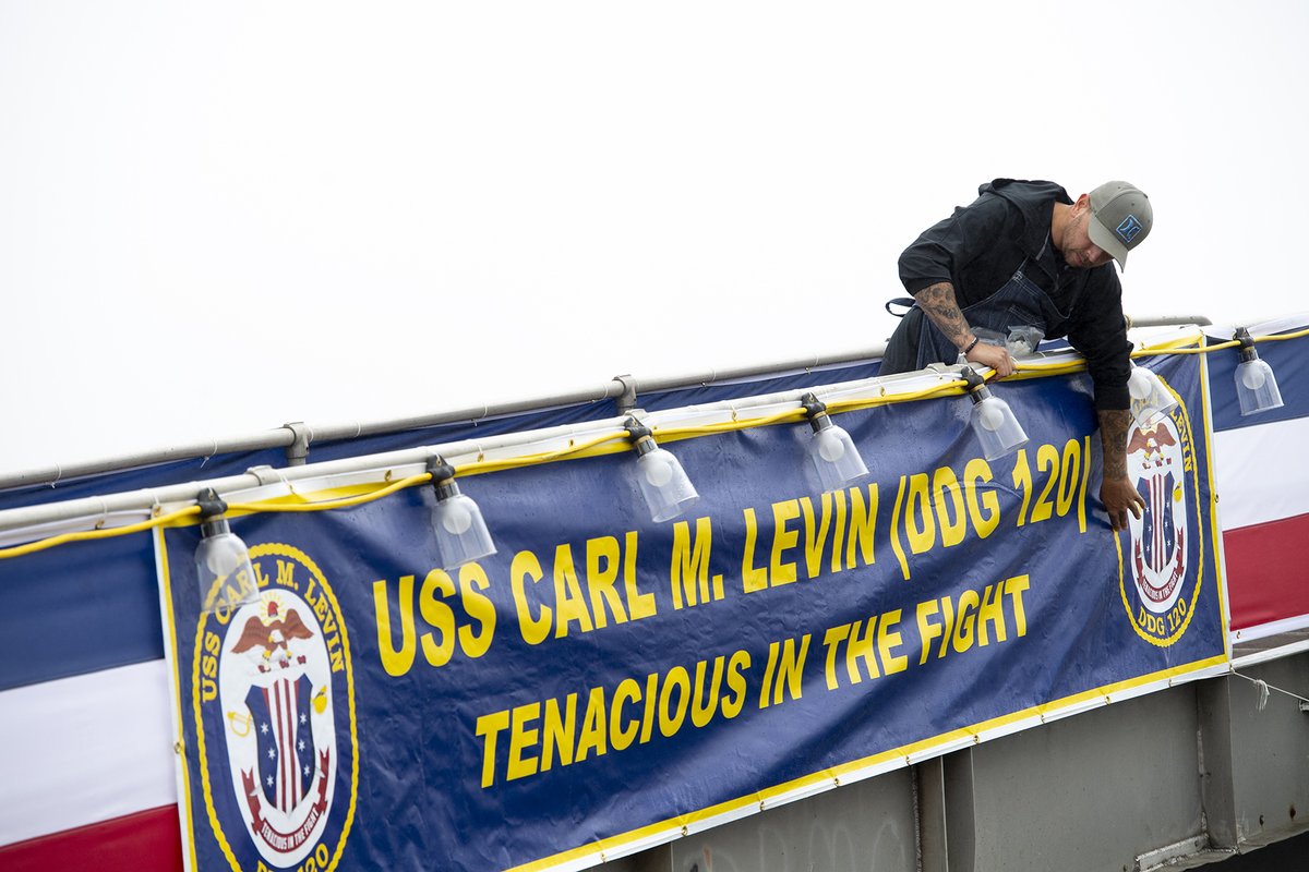 SurfaceWarriors's tweet photo. ⚓The future USS Carl M. Levin (DDG 120) will Commission June 24!⚓
Please join us tomorrow on DVIDS to watch the commissioning ceremony for #DDG120. Livestream will begin at 9:50 EST and the ceremony at 10:00 EST.
➡️https://t.co/vpb6pjaUod⬅️
#CountdownToCommissioning https://t.co/YkD344eqlq