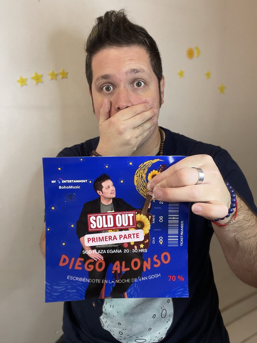diegoalonsoof's tweet photo. Familia💙✨ la primera parte está Sold Out 😱🎶, el 70% de las entradas para mi próximo concierto están vendidas ✨. ¿Qué les parece?, apúrense que quedan poquitas✨✨. Nos vemos el 30 de junio en la sala scd Plaza Egaña. #logrosdevida #logrosymetas #metalograda #lologré #lologre #logrado