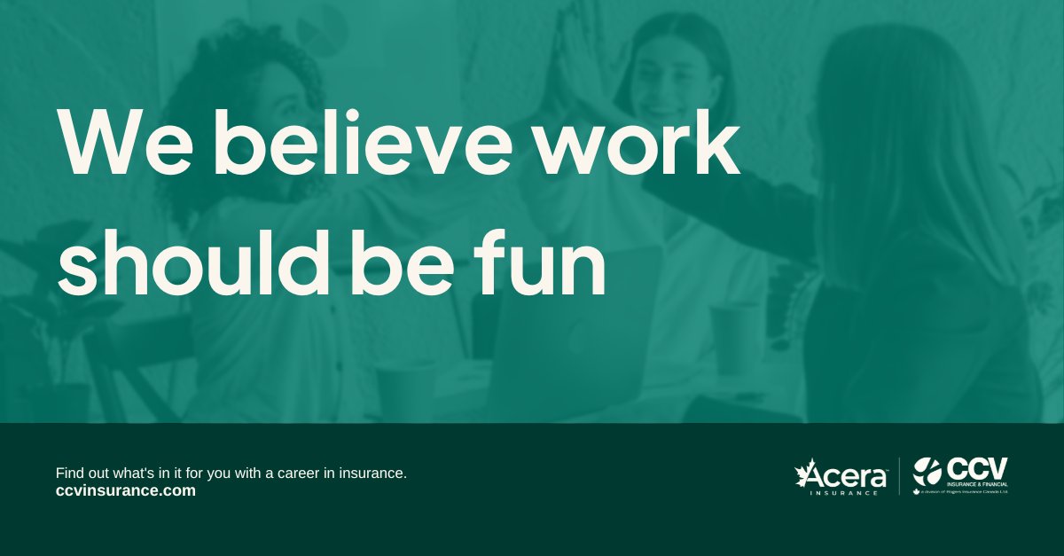 When you #MakeWorkFun, great things happen! We are proud to offer a workplace culture that’s challenging, rewarding, fun and balanced.

See what it's like to be on our team: loom.ly/G0Ke8Cs

#CareersInInsurance #InsuranceCareers #JobsYouLove
