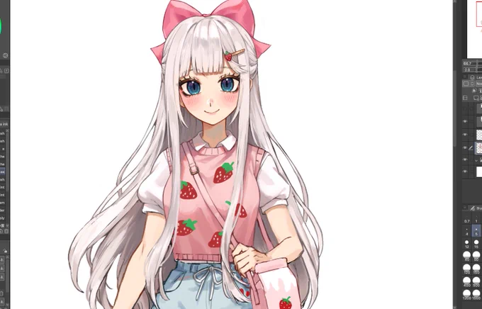 wip of my strawberry girl