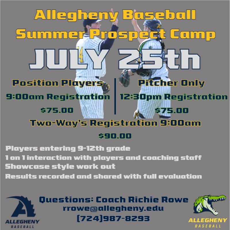 Allegheny College Baseball tweet media