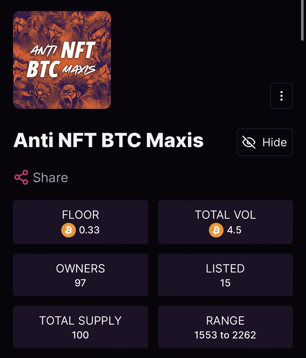 Anti NFT BTC Maxis - Bitcoin Citadels 🔥 tweet media