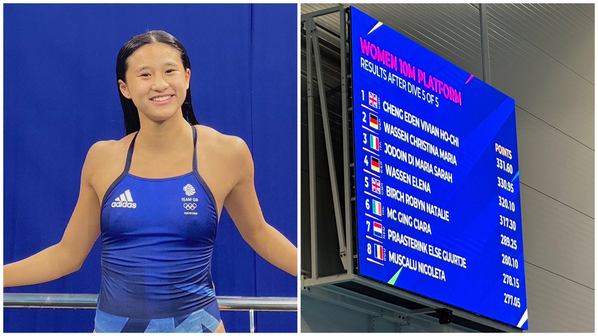🚨 WHAT A FINISH!!! 🚨 

🇬🇧’s Eden Cheng claims European Games 10m 🥇with a MASSIVE final dive which also secures <a href="/TeamGB/">Team GB</a> a place in the event for Paris 2024!

#LENDiving2023 #EuropeanGames