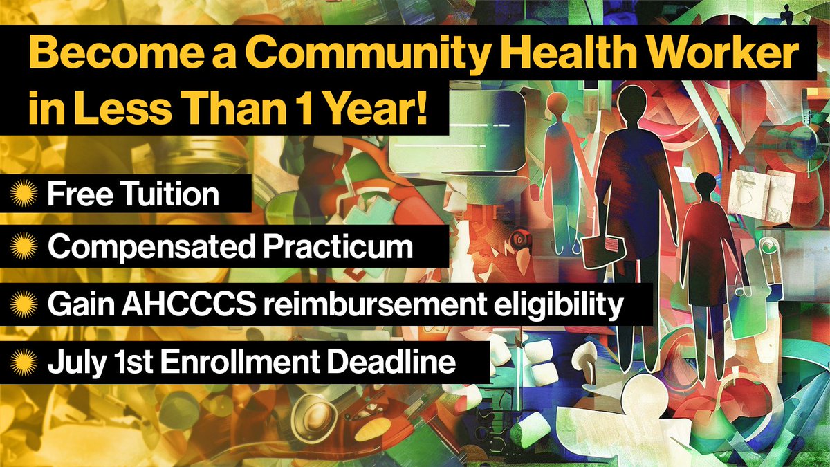 asueducation's tweet photo. Exciting opportunity for refugees &amp; former refugees! Enroll in a FREE Community Health Worker certificate program, valued at $2,000+. Apply now and gain experience in the US healthcare industry!
Learn more: https://t.co/DRWg9WnUbo
@ArizonaDES @Maricopahealth @mcccd @PVCC_Official https://t.co/IUQckmjui4