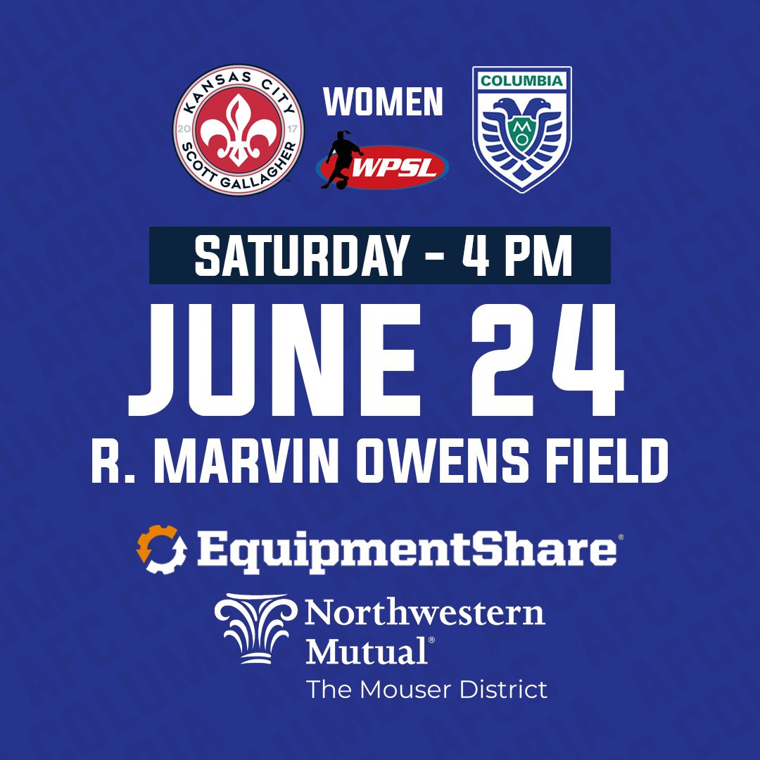 Weekend soccer in CoMo on tap!
Check out the blues for the last time in June!