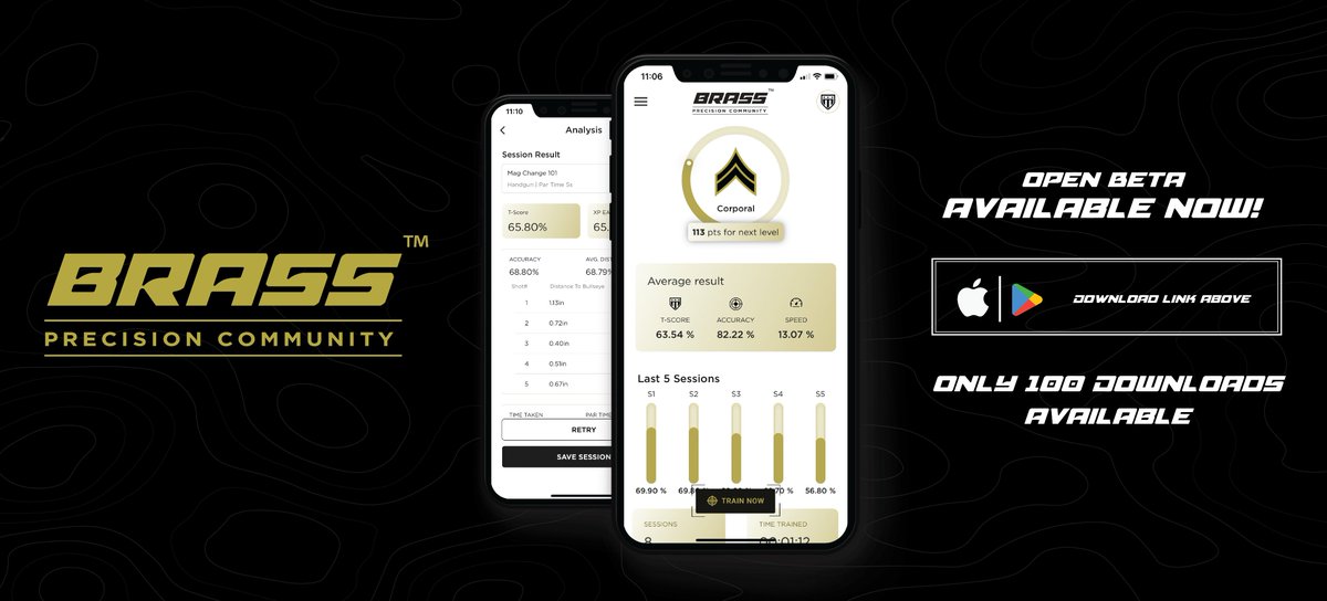 TriumphSystems's tweet photo. Introducing Brass App! The next generation in mobile training applications.

Download the open beta now: https://t.co/wypsYaKa6f

Train, Measure, and Compete with Brass! https://t.co/CpXh1Ro1lo