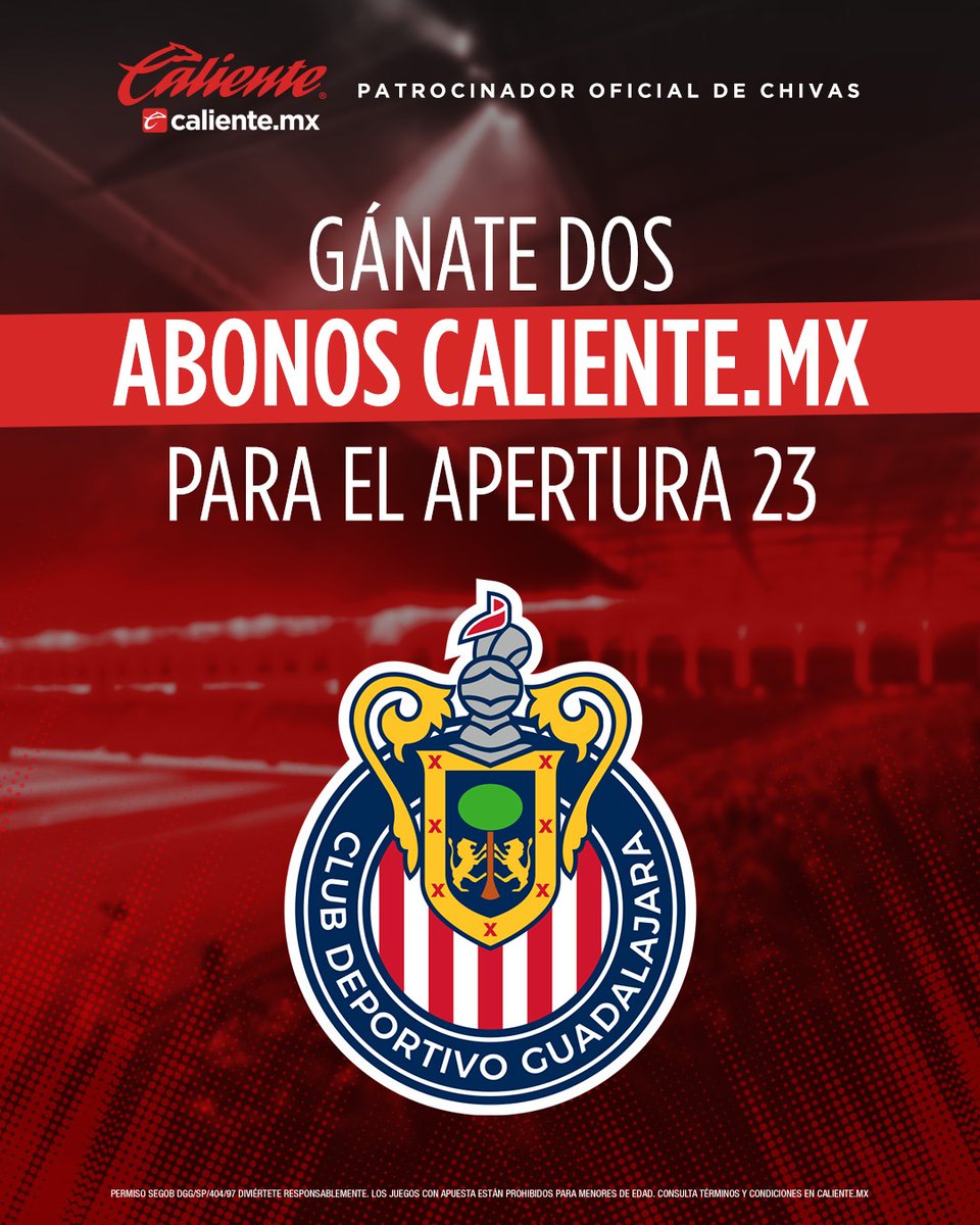 🚨Caliente.mx te lleva al AKRON🚨
Gana un ABONO DOBLE para nuestros juegos de local, incluye Fase Final🔥🐐
Haz lo siguiente 👇🏽
1️⃣Sigue a <a href="/calientesports/">Caliente Sports</a> 📲
2️⃣Dale 🔁 y ❤️
3️⃣Comenta por qué quieres ir al estadio en el #AP23 y el HT #MásAcciónMásDiversión

¡VAN! 😏