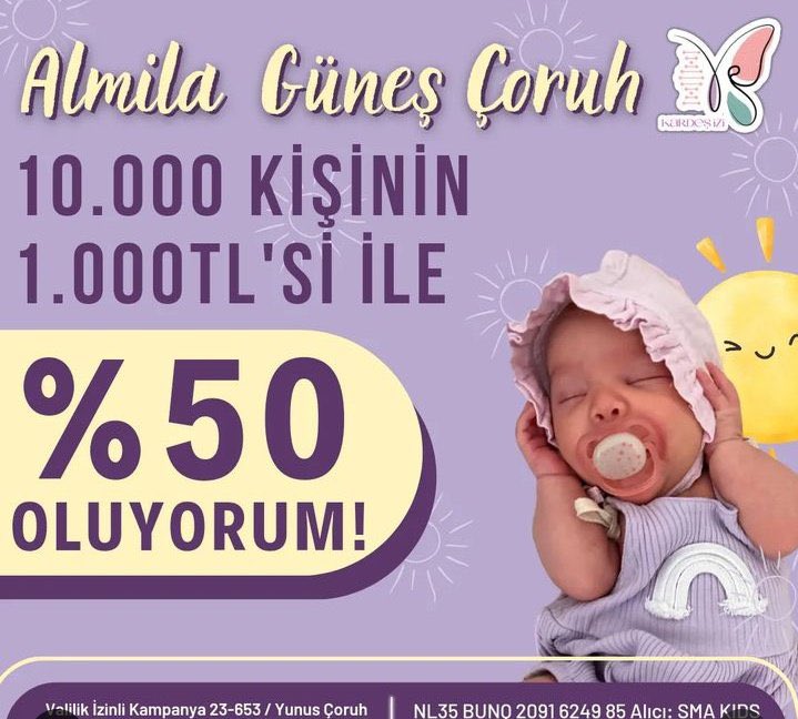 Sesini duyuralım almila bebeğimize umut olalım #smahastasialmilabebek