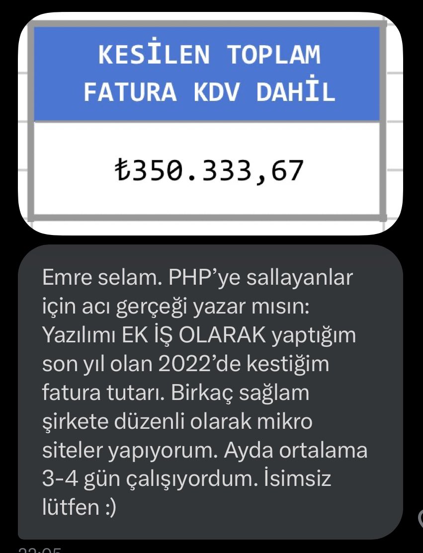 PHP’ye sallamaya devam edin siz. Millet kazanıyor.