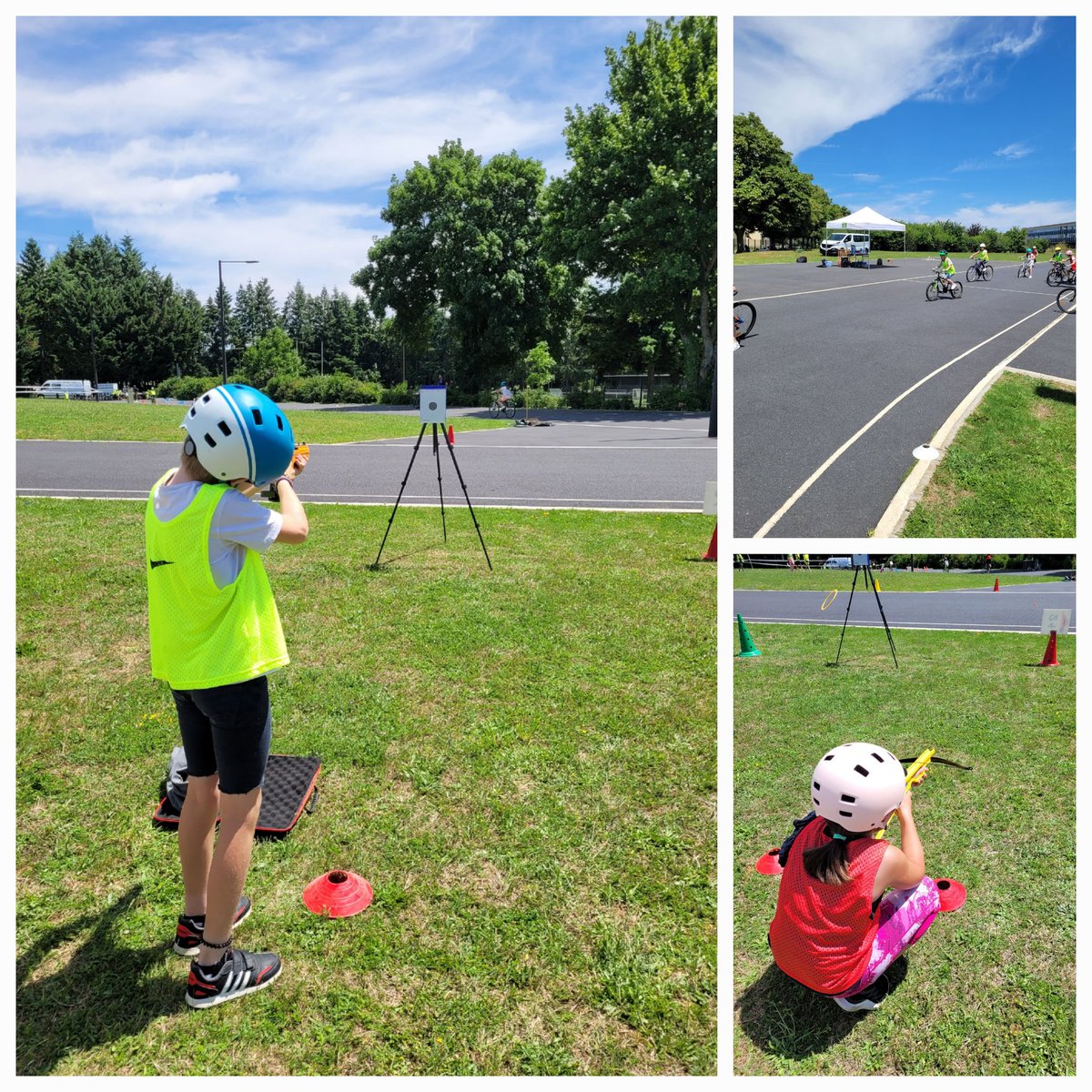 La 1ère édition du P'tit tour <a href="/USEP_61/">USEP 61</a> et <a href="/CpcepsA/">CPC EPS Alençon</a>  des écoles @IEN_ALENCON s'invite le jour de la #JOP 2023 en présence de l'A Dasen de l'Orne . Parcours sur route, biathlon, BMX, run &amp; bike et jeux sur le vélo ont permis aux élèves de confirmer  leurs aptitudes d'élève rouleur.