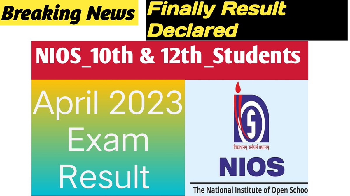 vivekkarn2850's tweet photo. https://t.co/oZrhukwm4h
#nios #April2023result #niosresult https://t.co/C66Ajstwz1