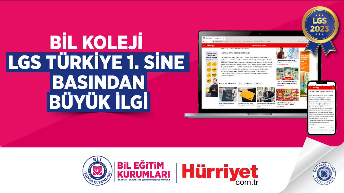 BİL KOLEJİ LGS TÜRKİYE 1. SİNE BASINDAN BÜYÜK İLGİ!

<a href="/BAHCELEVLERBL1/">BAHÇELİEVLERBİL</a> <a href="/Hurriyet/">Hürriyet.com.tr</a>
<a href="/IAUKampus/">İstanbul Aydın Üniversitesi</a> <a href="/iautanitim/">İAÜ Halkla İlişkiler ve Tanıtım</a>

Haberi Okumak için 👇
hurriyet.com.tr/bilgi/lgs-2023…