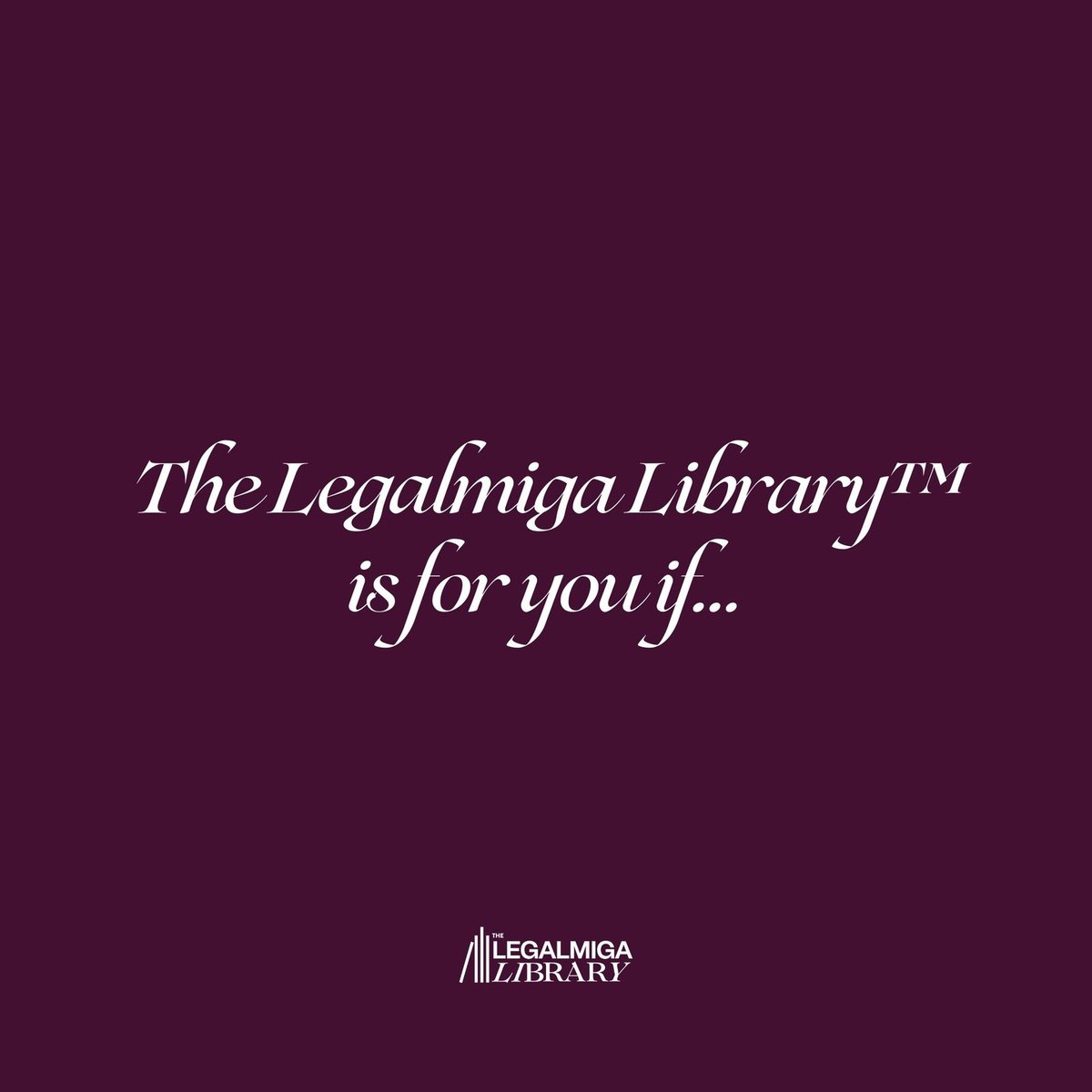 The Legalmiga Library™️ tweet media