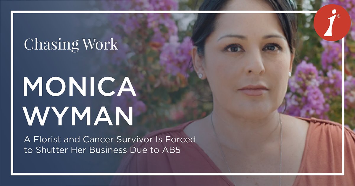 IWF's tweet photo. Monica's story is a very real reminder of how legislation like the #PROAct can hurt workers & business owners from all backgrounds.
Learn more from her #ChasingWork profile:
https://t.co/GwYgQggWpR https://t.co/MEIe9rH4gB
