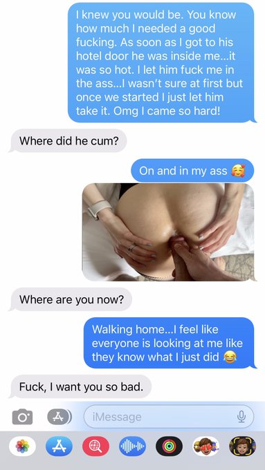 Ever wonder what it's like to be married to a hotwife? Here is a little text conversation with my husband