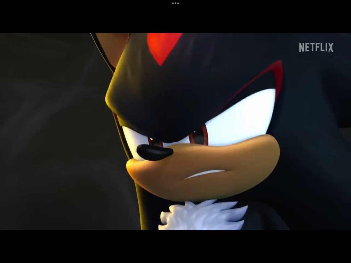 I think Shadow looking at Sonic raving about a friend in this scene, I guess.