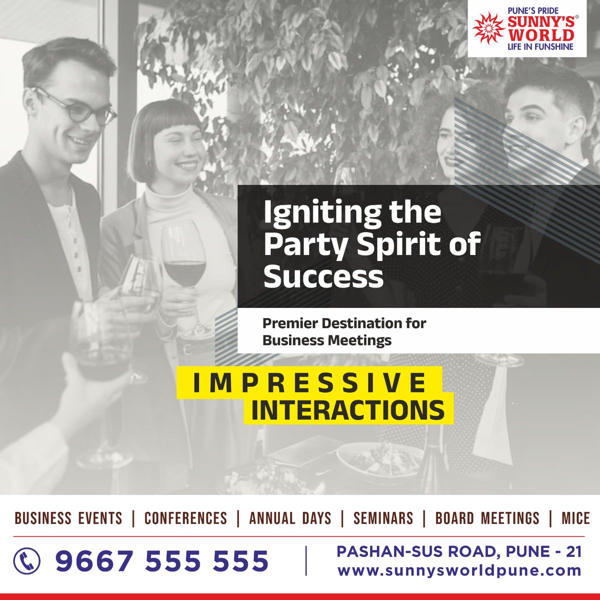 Igniting the Party Spirit of Success

Premier Destination for Business Conferences & Seminars

bit.ly/3CLb2lC

#events #corporate #conference #conferences #corporatemeet #meetings #meetingrooms #corporatefunctions #PositiveExperience #Hospitality #GuestExperience