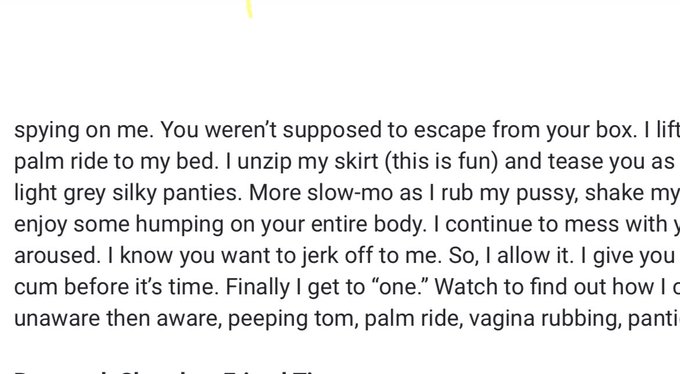 New video coming tonight on OF. Upskirt Peeping Tom Panty Tease Countdown https://t.co/FDNs6wVfWq https://t<a href="/tag/giantess"class="tags"><span>#giantess</span></a><a href="/tag/sizetwitter"class="tags"><span>#sizetwitter</span></a>