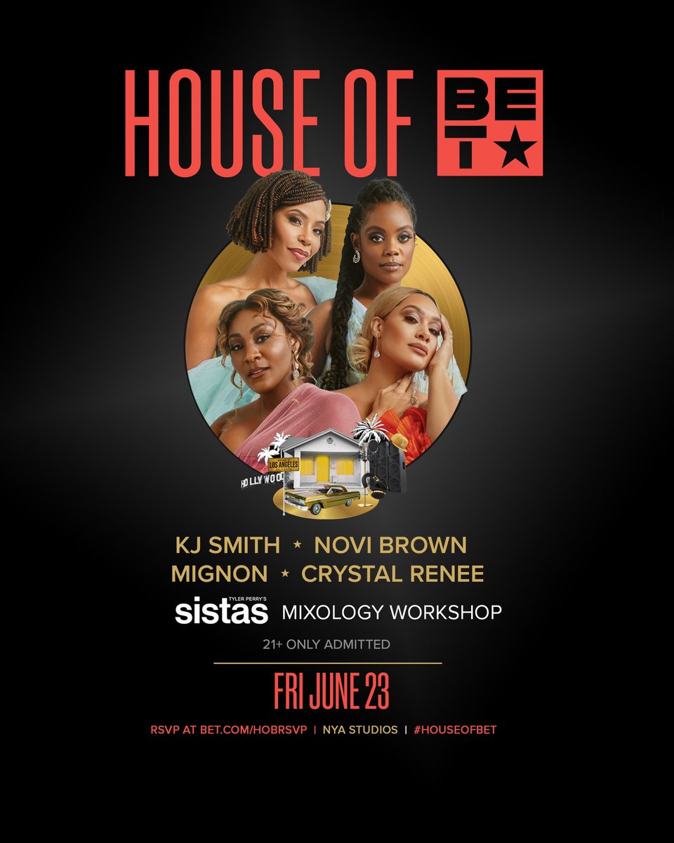 Crystal Renee' (@luvcrystalrenee) on Twitter photo Calling all Sistas & cocktail enthusiasts!  You are personally invited to the Sistas Mixology Workshop TONIGHT at the House of BET. RSVP to unleash your creativity with me and the cast of Sistas. It's time to shake up the night!  #BETAwards #HouseofBET #SistasOnBET #ad Calling all Sistas & cocktail enthusiasts!  You are personally invited to the Sistas Mixology Workshop TONIGHT at the House of BET. RSVP to unleash your creativity with me and the cast of Sistas. It's time to shake up the night!  #BETAwards #HouseofBET #SistasOnBET #ad