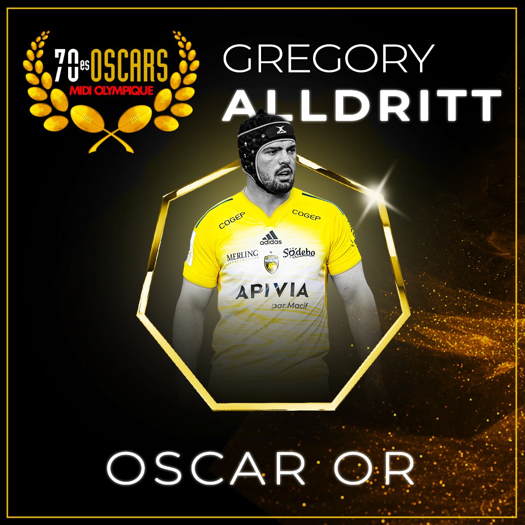 Grégory Alldritt, auteur d'une exceptionnelle saison avec le @staderochelais est l'Oscar Or 2023 ! #OscarsMidol

La cérémonie en live > shorturl.at/detX1