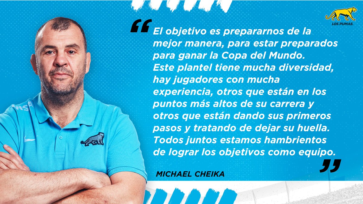 ✏️ Michael Cheika

#SomosLosPumas | #MásPumasQueNunca