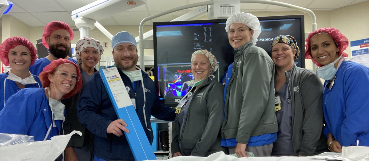 Congrats to Dr Alex Hattoum and the staff at Fairfield Medical Center for doing the first #TactiFlex case in Central Ohio!!! @AbbottCardio #EnsiteX #OTNF @JShrivEPmapper