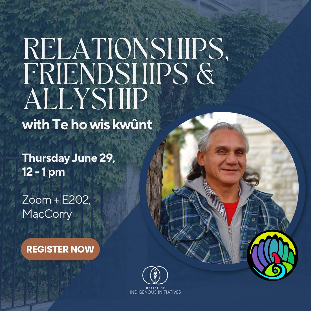 queens_oii's tweet photo. Join Te ho wis kwûnt, Allen Doxtator, on Thursday June 29th from 12:00 to 1:00 pm for a hybrid Elder Talk.

Al will discuss relationships, friendships, and being an ally.

Register here: https://t.co/g9DHJ5x1Yg https://t.co/aQrMhYiVUH