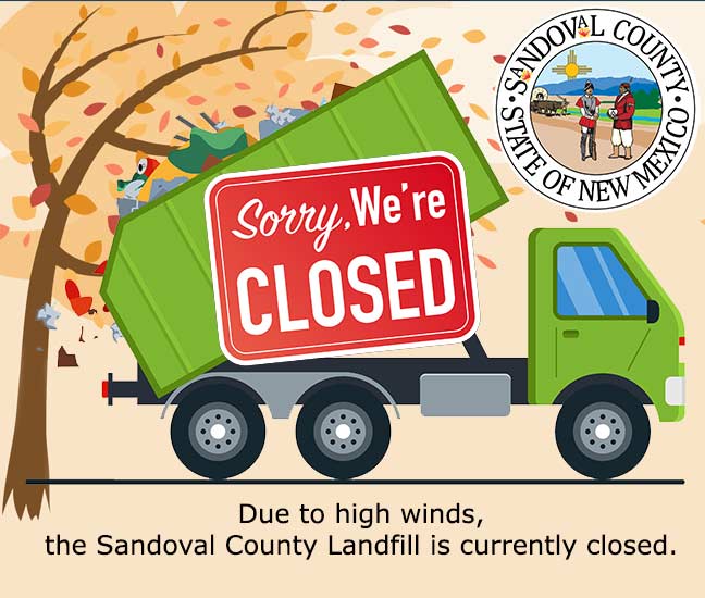 sandovalcountygov on Twitter "LANDFILL CLOSURE JUNE 23 130 P.M