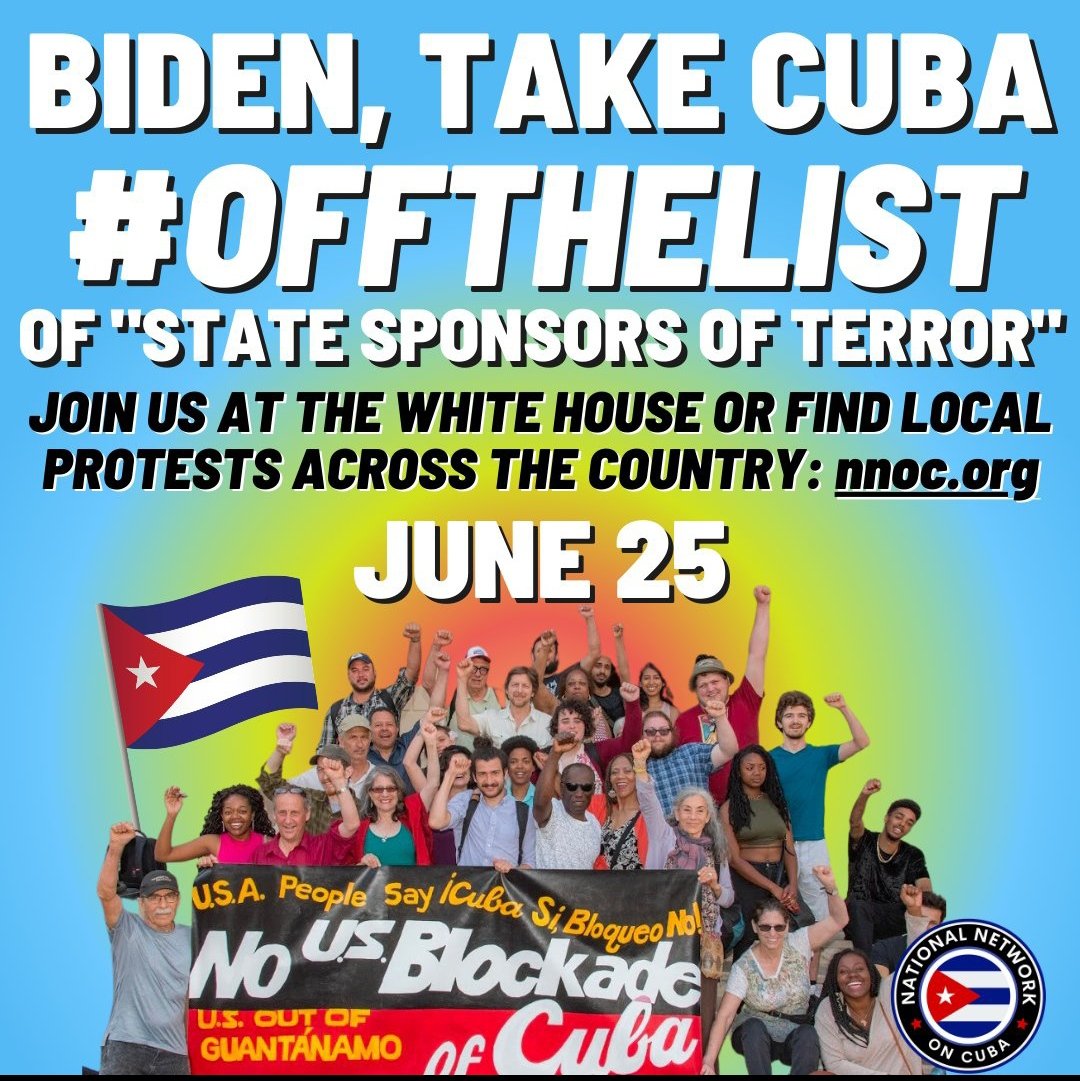 cubana_sofia's tweet photo. 🔴🔴#EsNoticia👇

El PUEBLO NORTEAMERICANO se LEVANTA hoy con nuestra #CUBA.

Las acciones hablan por si solas con la amplia coalición de organizaciones que hoy se han unido para exigirte @POTUS #NoMasBloqueo #OfTheList https://t.co/flO8PJiHNt