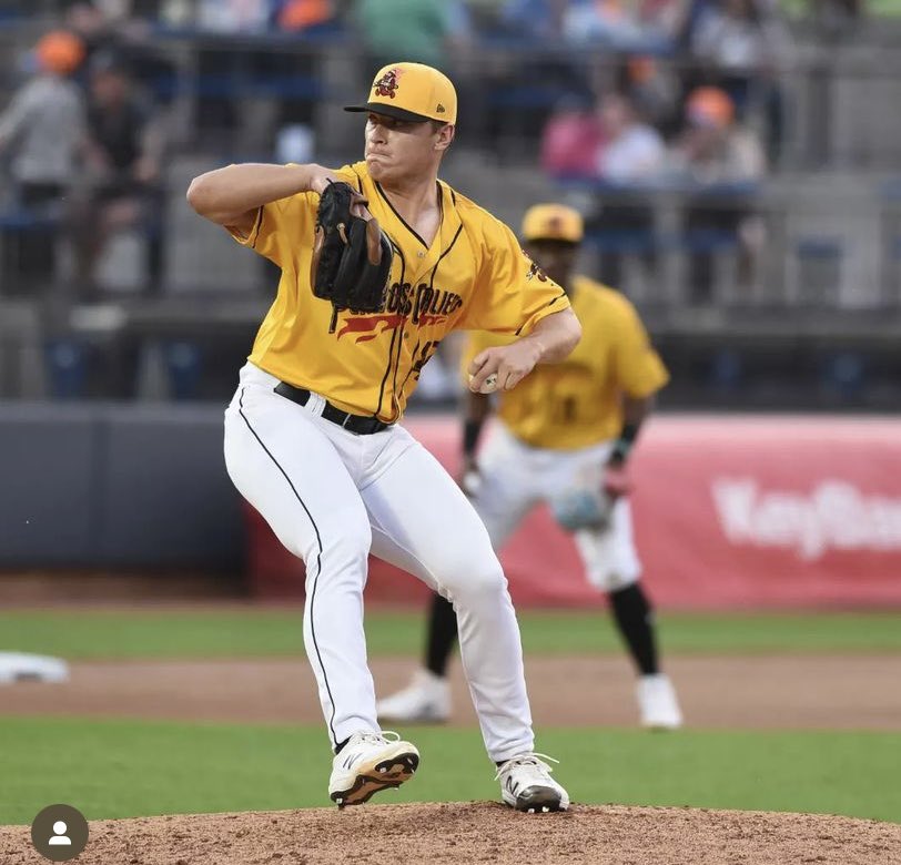 Shout out to #AHPAthlete @ErikSabrowski who is off to a decent start in AA with the Akron Rubber Ducks, in the Cleveland Guardians organization.

He has thrown 7 innings across 5 appearances. 

He has not surrendered a single run, has given up just 1 hit, and struck out 9!! https://t.co/uT4uJnlOjk