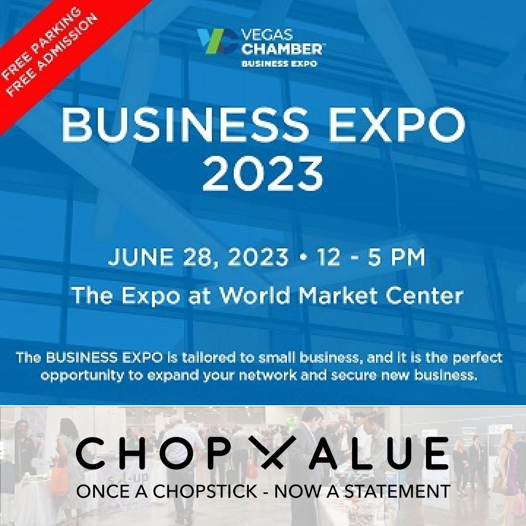 Join us at the Vegas Chamber Business Expo on June 28th from 12-5 pm at the World Market Center.

Explore innovative solutions, forge valuable connections, and be inspired by the entrepreneurial spirit of our city! ♻️🥢 #LasVegas #LasVegasBusiness #LasVegasLocals