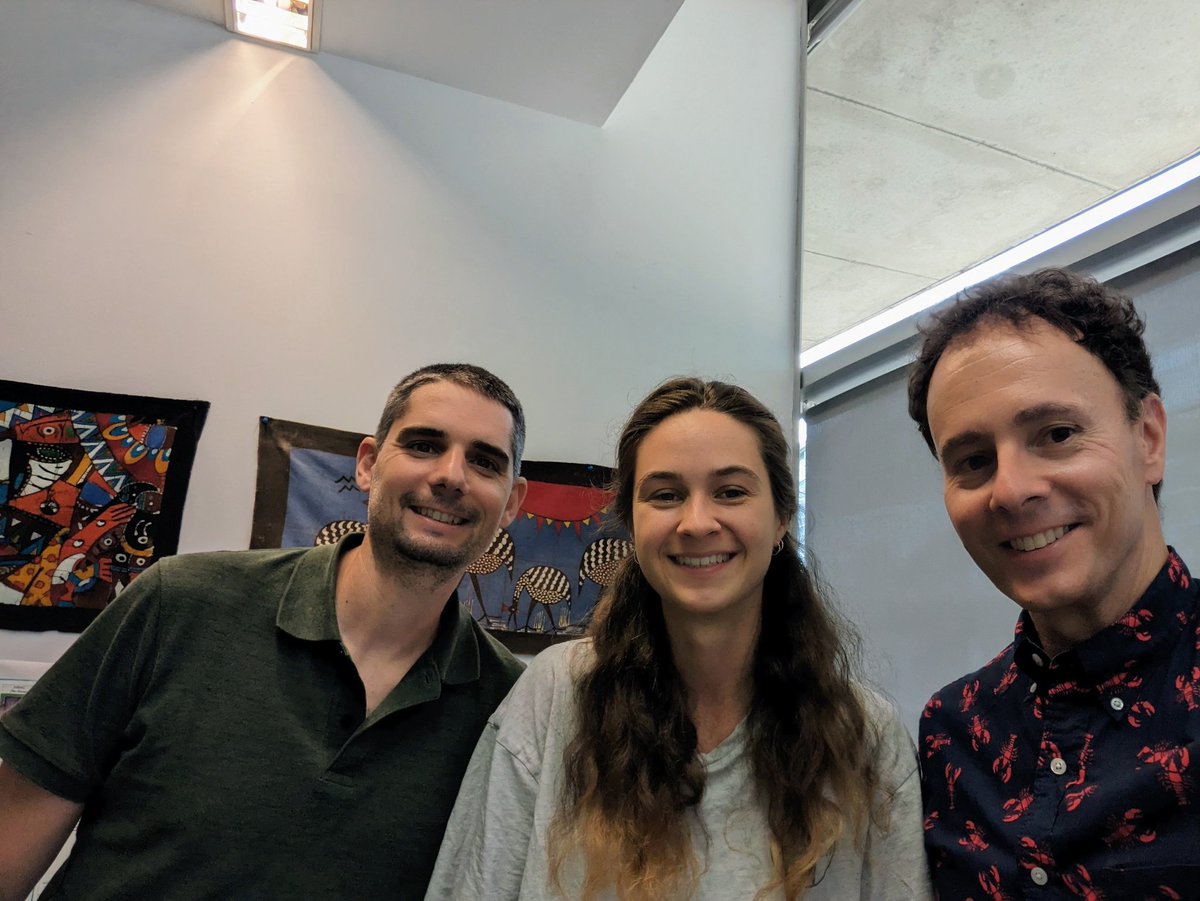 RNAdoctor's tweet photo. Meeting of the minds: wonderful meeting today with the awesome @jonas_mateu and @tahnee_mac from the @mirimiam lab at the @CRGenomica, to talk about #RNAsplicing, #microexons, #pancreas, #zebrafish, and #ionchannels. https://t.co/ewVA9rqMMg