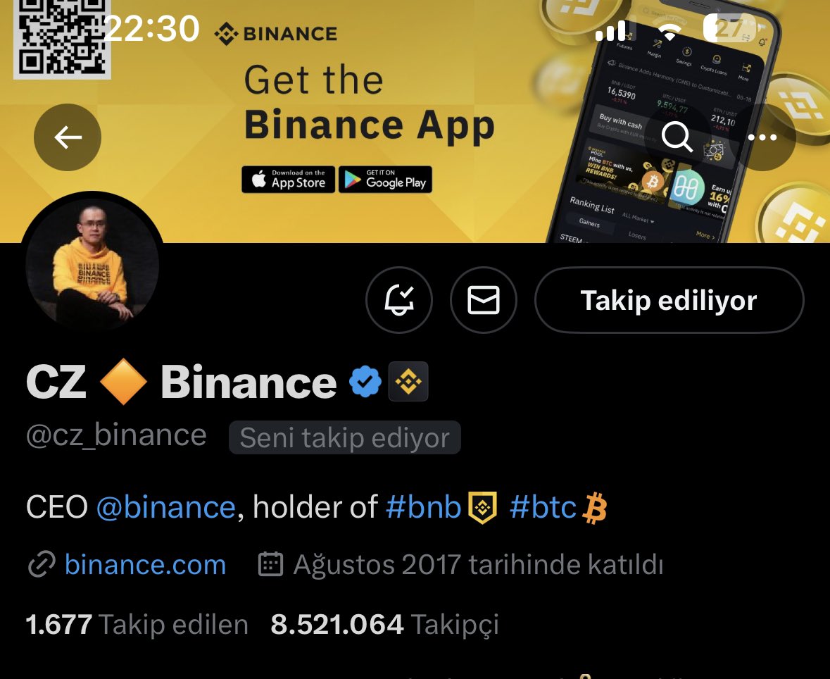 Asın bayrakları 👀

Thanks for your follow @cz_binance 🙏