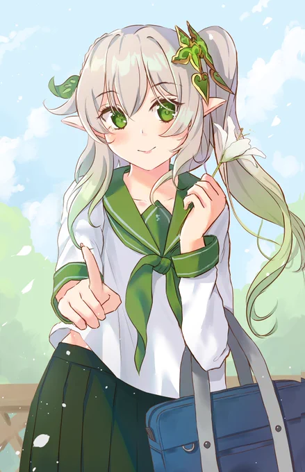 ナヒーダ・セーラー服   #原神 #Genshin #ナヒーダ