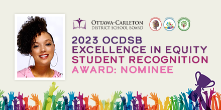OCDSB's tweet photo. Marlayah is a well-respected community builder at Canterbury High School, excelling at everything she takes on. She is remarkably committed to mentoring future leaders and helping to create a community in which all students feel welcomed and seen. https://t.co/BfDgCKDEiz