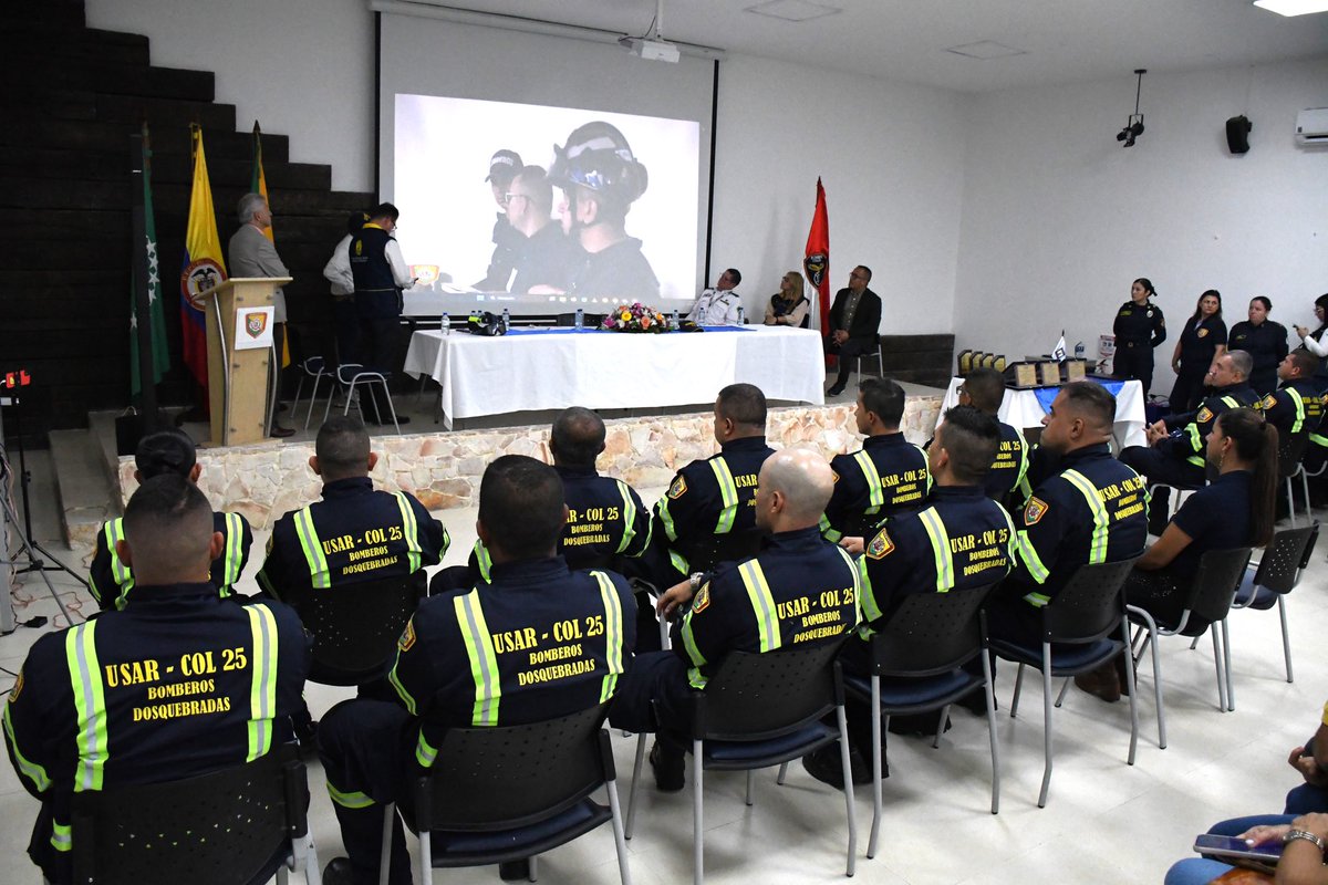 @bomberos_Ddas nos demuestran una vez más sus grandes facultades, calidad y
rendimiento de sus servicios, frente a estándares y protocolos nacionales e
Internacionales al acreditarse como #USARCol25. Estamos orgullosos de contar con estos
valientes hombres y mujeres