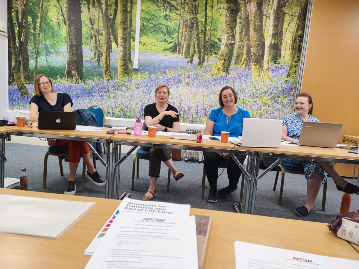 APCSW1's tweet image. Thank you to APCSW committee members for a great day! Interesting discussions and fab ideas from folk who are passionate and committed to palliative care social work with people experiencing life limited illness and their carers/loved ones!
Proud to work with you all 🤩☺️