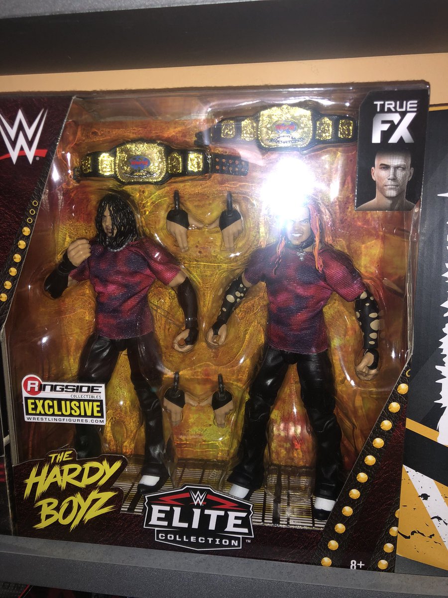 Hardy Boyz Elite 2 Pack #ringsidecollectibles #ringsideexclusive #hardyboyz #matthardy #jeffhardy #elite #mattel #wwe #wrestling #collection #picoftheday